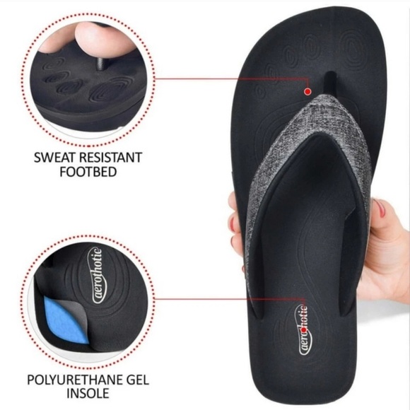 Elegant Black and Silver Women's Sandals - Picture 3 of 12